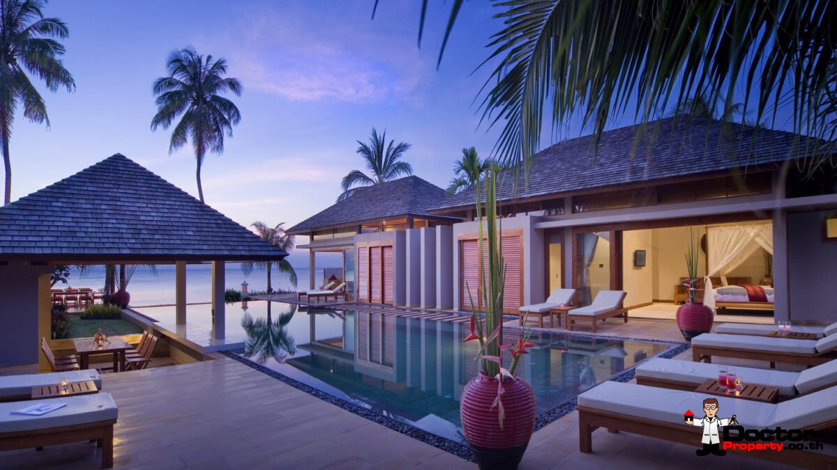 5 Bedroom Beachfront Pool Villa – Nathon, Koh Samui – For Sale